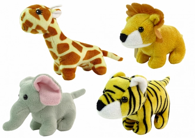Mini plišaste živali Safari, 4 modeli
