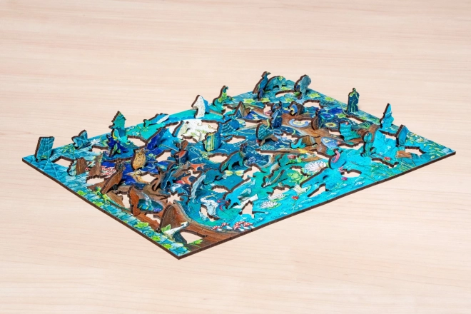 Lesene puzzle čarobni gozd 500 kosov
