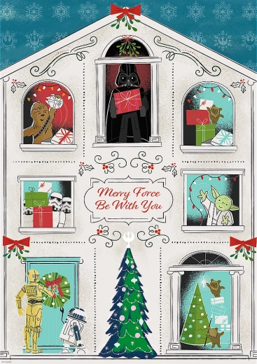Sestavljanka Star Wars: Merry Force Be With You 1000 koščkov