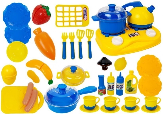 Set plastičnega posodja Little Cook Lončki