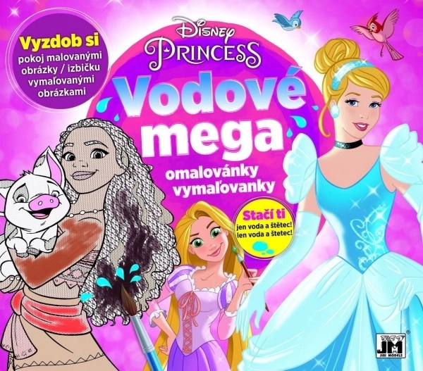 Vodene mega pobarvanke Disney Princeske