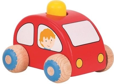 Leseni avtomobilček s hupo