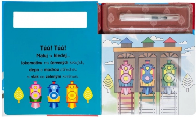 Svojtka & Co. Slikanje z vodo: Vlaki