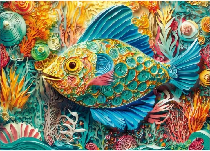 Cherry Pazzi puzzle Papirnata riba 1000 koščkov