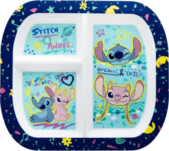 Otroški pravokotni krožnik STITCH