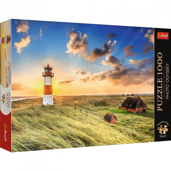 TREFL Puzzle Premium Plus Foto Odiseja: Svetilnik Ost na otoku Sylt 1000 kosov