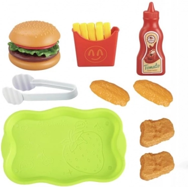 PLEJO komplet igralnih živil - hamburger