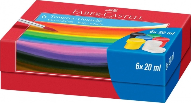 Tempera Faber-Castell 6x20ml