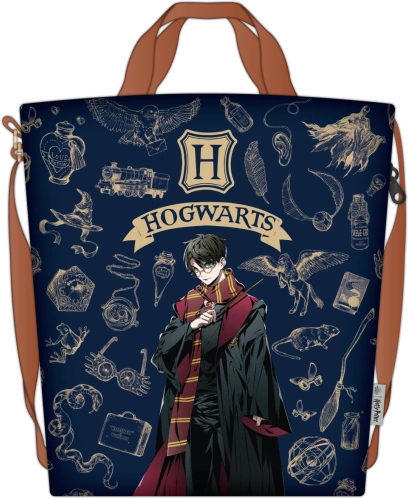Harry Potter nakupovalna torba navy & gold