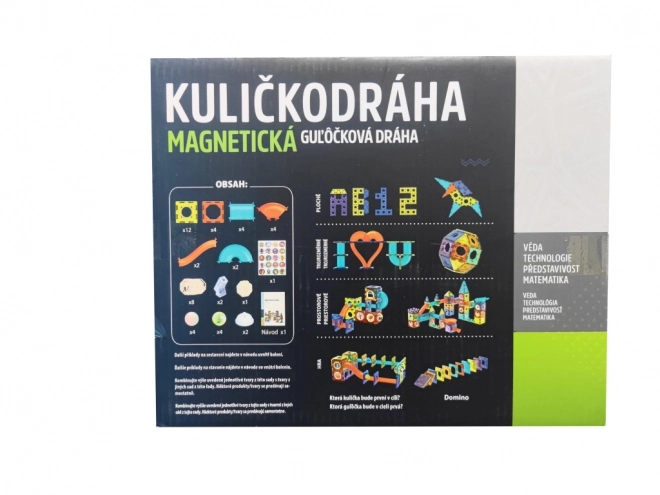Magnetna kroglična steza s svetlobnimi efekti - 49 delov