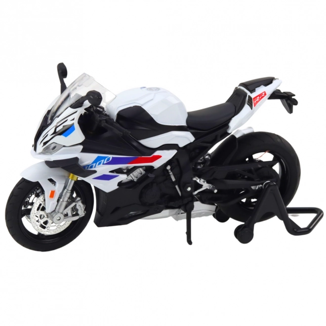 Športni kovinski model motornega kolesa 1:12 beli