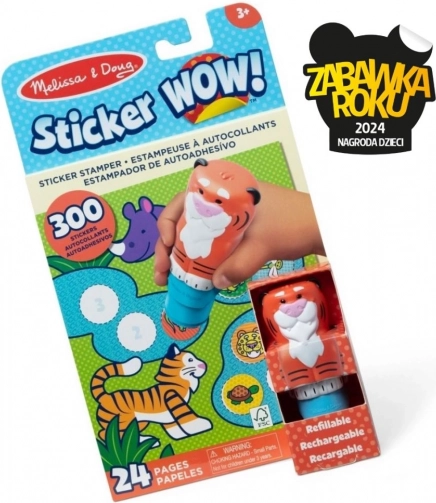 Sticker WOW! Knjiga in žig z nalepkami - Tiger