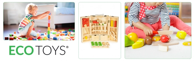 Leseno orodje v delavniskem boksu, set XXL ECOTOYS