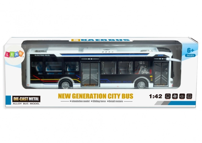Električni mestni avtobus 1:42 Kovinska lučka bela