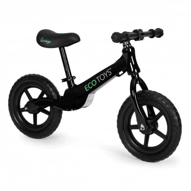 Otroški poganjalec ECOTOYS črne barve