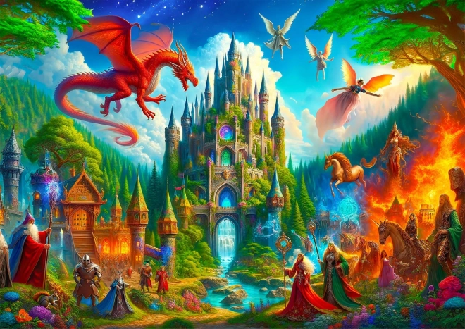 Lesene puzzle Fantasy Grad 1010 kosov