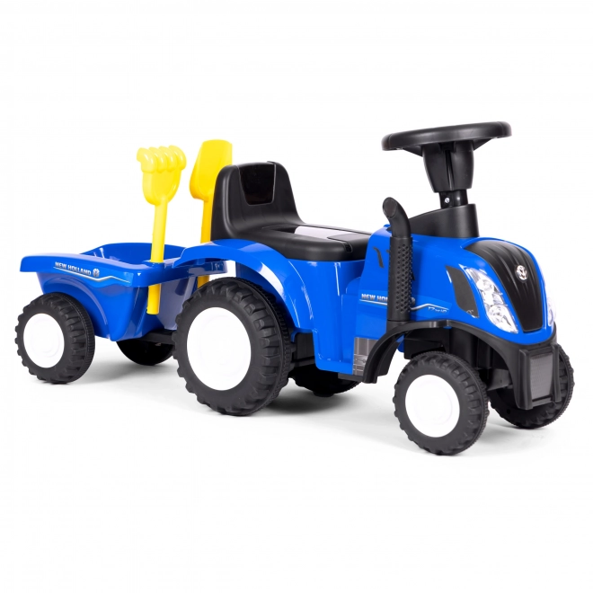 Otroški traktor s prikolico, interaktivni volan, zvoki – Modra
