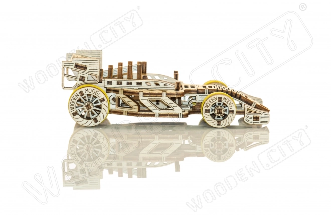 WOODEN CITY 3D sestavljanka Dirkalni avto Bolid 108 delov