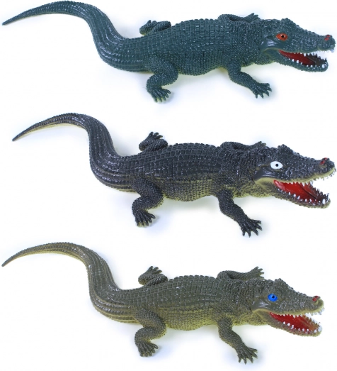plastični krokodil 38 cm – realistična igrača za otroke, 3 vrste