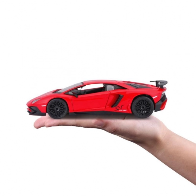 Bburago Lamborghini Aventador SV Coupe 1:24 rdeč