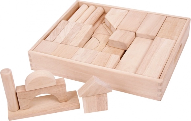 Velike lesene kocke za otroke Bigjigs