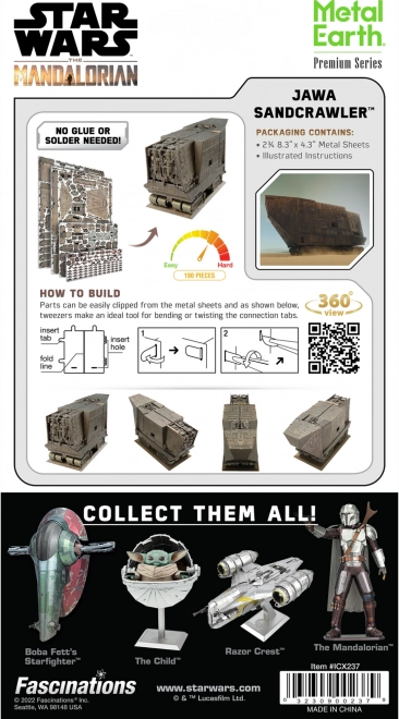 Puzzle Metal Earth 3D Premium Series: Vojna zvezd - Jawa Sandcrawler