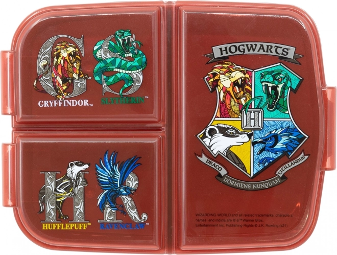 STOR večnamenska škatla za malico Harry Potter: Grbi Bradavičarke