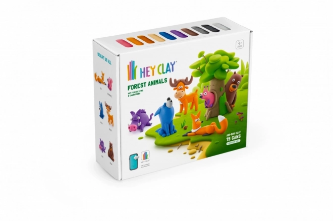 Hey Clay plastična set Gozdne živali
