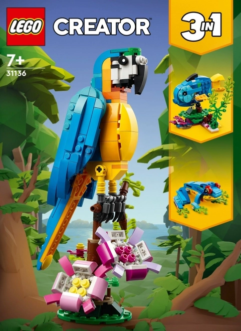 LEGO Ustvarjalec 3v1 31136 Eksotična papiga