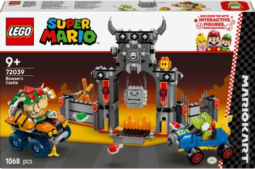 lego super mario mario kart – bowserjev grad dirkalni set