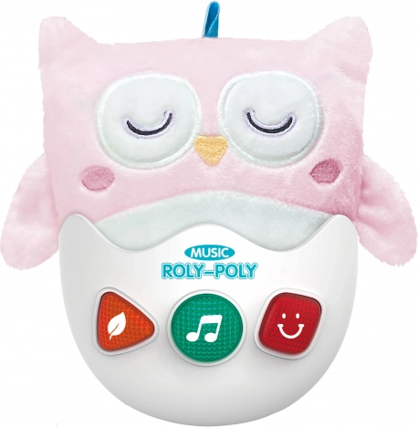 Roly-poly plišasta sova z učinki