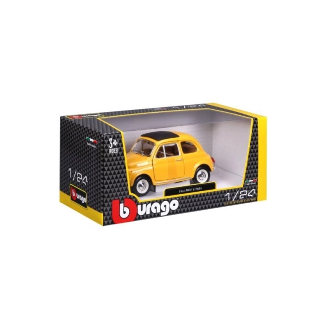 Model avtomobila Bburago Fiat 500 F 1965 rumen 1:24