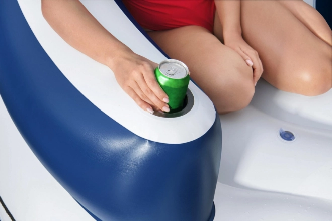 BESTWAY Lazy Dayz Napihljiv plavalni otok za 4 osebe 239x63,5 + mrežasto dno + 4 napihljive opore + 2 črna slepa potnika