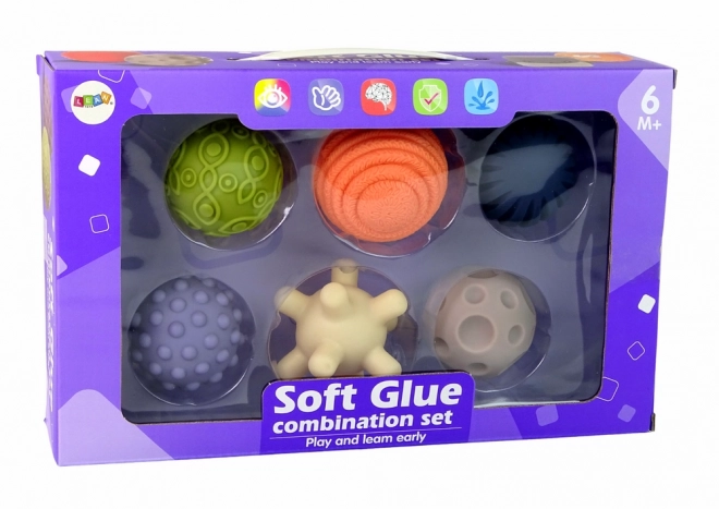 Set čutnih kroglic 6 kos Barvne
