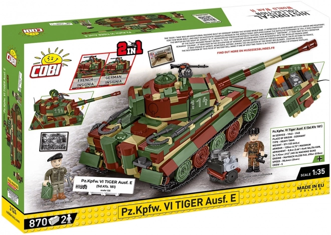 Model tank Tiger I z 870 kosov
