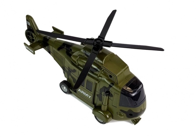 Vojaški reševalni helikopter 1:16 Kavelj Svetloba Zvok