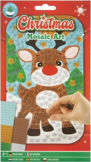GRAFIX Mozaikna slika Božič: Severni jelen 14x23 cm