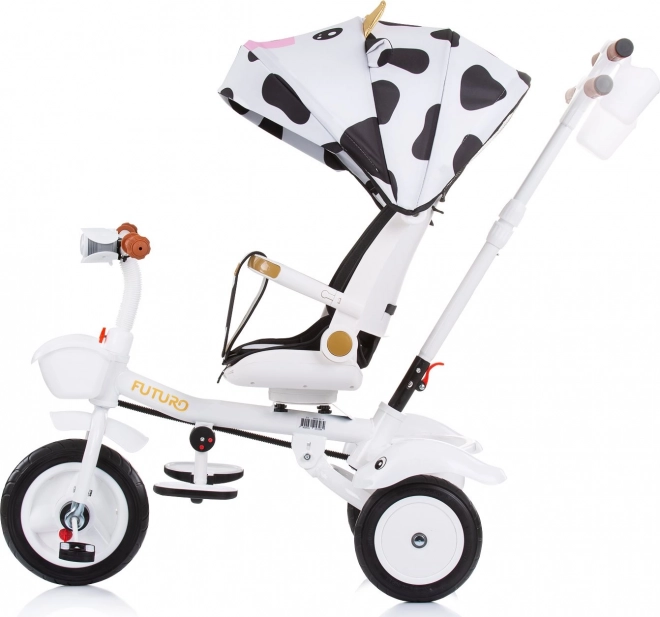 CHIPOLINO Tricikel s streho Futuro 2v1 Krava