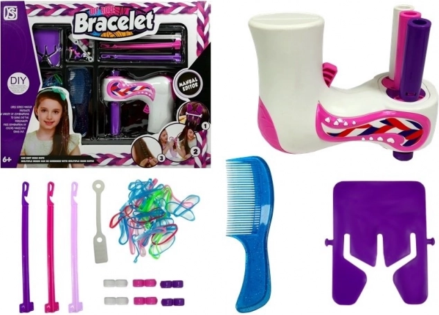 Komplet za pletenje kit z okraski za lase