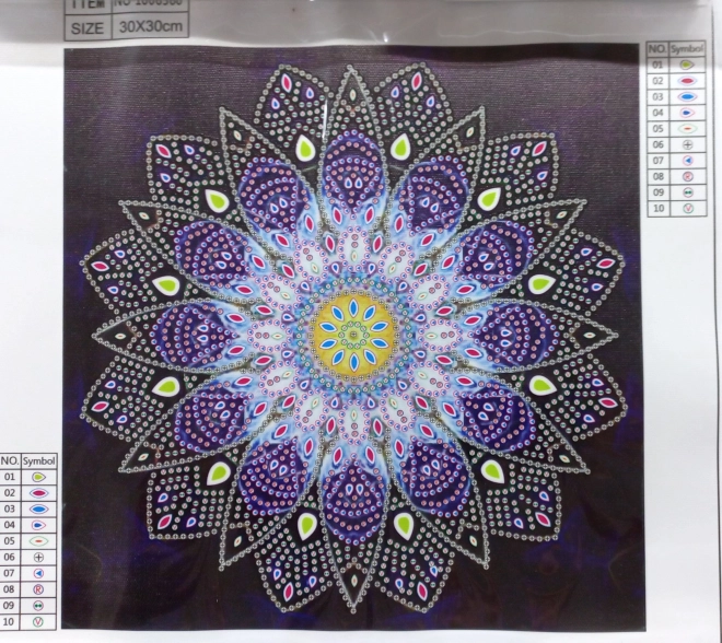 Norimpex Diamantové slikanje 7D Modra mandala 30x30cm