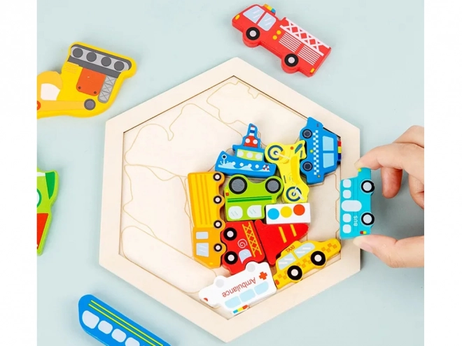 Leseno puzzle Vozila