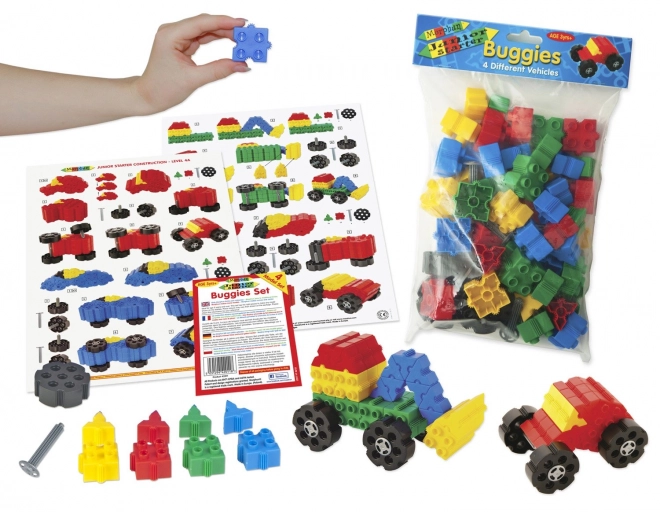 Morphun 4 Vozila gradbeni set - 64 delov