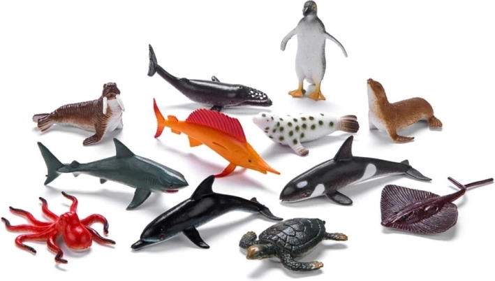 Faunica živali morij in oceanov – komplet 12 figuric