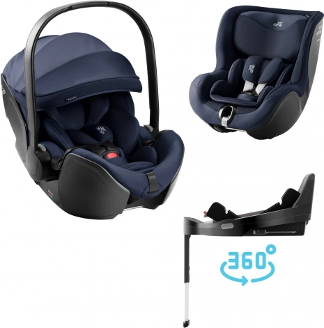 Avtosedežni komplet Baby-Safe Pro in Dualfix 5z v slogu Night Blue