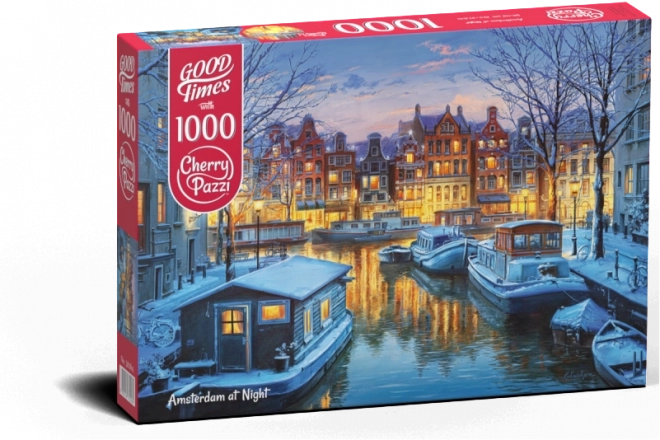 Sestavljanka Amsterdam ponoči 1000 kosov