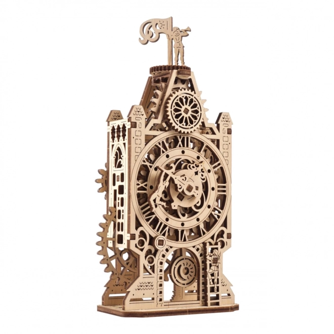 Ugears 3D lesene mehanske sestavljanke Ura stolp
