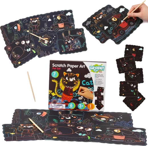 Woopie Art&Fun ustvarjalni komplet praskank za otroke, 7 delov