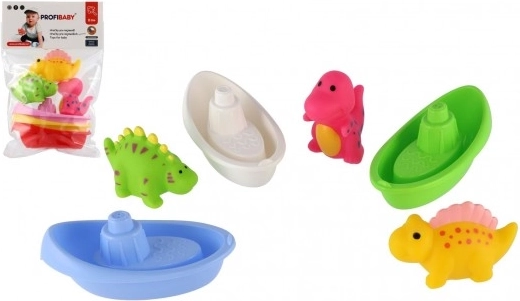Kopalni set: ladjice in pršilni dinozavri (3+3 kosa)