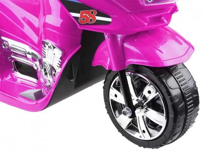 Otroški športni motocikel z barvno LED razsvetljavo – Roza