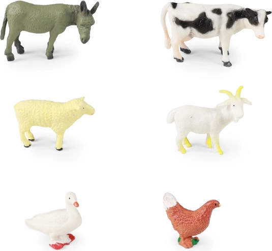 set domačih živali 6 kos – gumijaste figurice